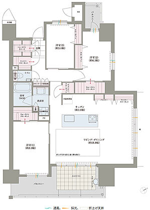ロイヤルガーデン吉野本町ザ・レジデンス 間取り 96-H