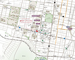 ロイヤルガーデン番町ザ・プレミアム 現地案内図