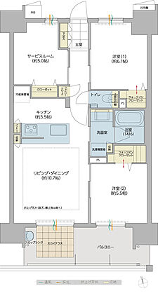 ロイヤルガーデン老松町弐番館 間取り 67-B