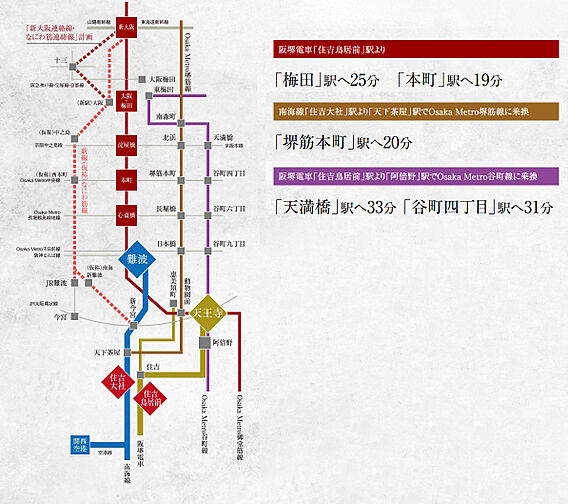 エスリード住吉大社駅レジデンス アクセス図