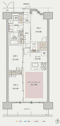 ローレルコート赤池 間取り F