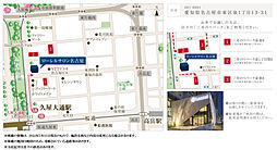 ローレルタワー名古屋千種 モデルルーム案内図