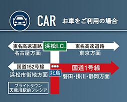 ブライトタウン天竜川駅前フレシア アクセス図
