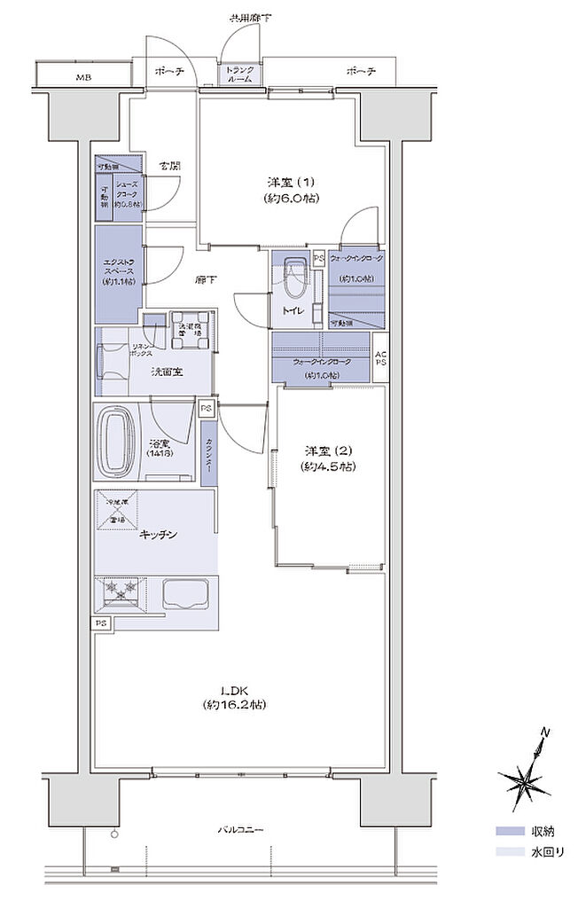 ブライトタウン御厨駅前 間取り D【MENU 1】