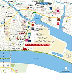 ヴェルディ・コーストテラス［円一町］ 現地案内図