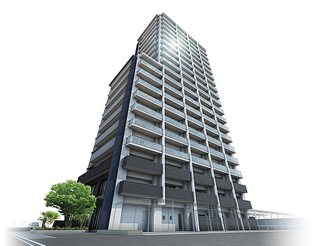 ヴェルディ・ザ・タワー楽々園 外観