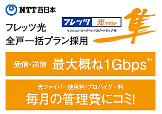 ヴェルディ・ザ・タワー楽々園 フレッツ光