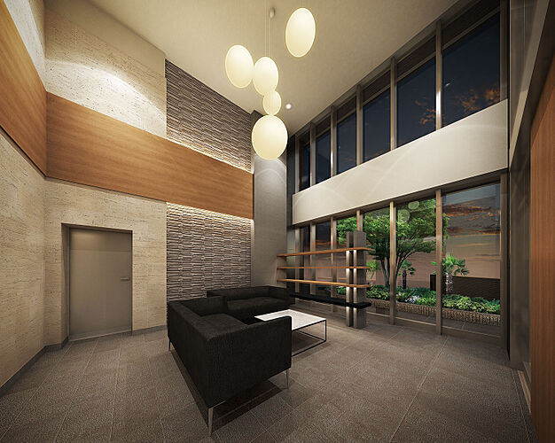 ヴェルディ・ザ・タワー楽々園 ラウンジ完成予想図