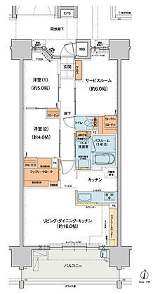 ヴェルディ・ザ・タワー楽々園 間取り C