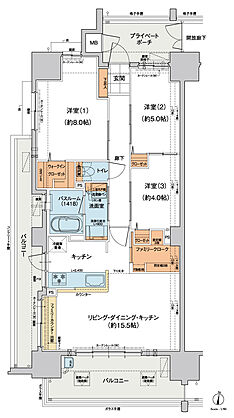 ヴェルディ・ザ・タワー楽々園 間取り A