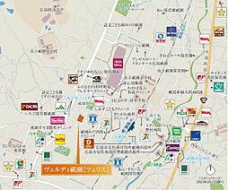 ヴェルディ祇園［フェリス］ 現地案内図