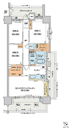 ヴェルディ蔵王公園 間取り D