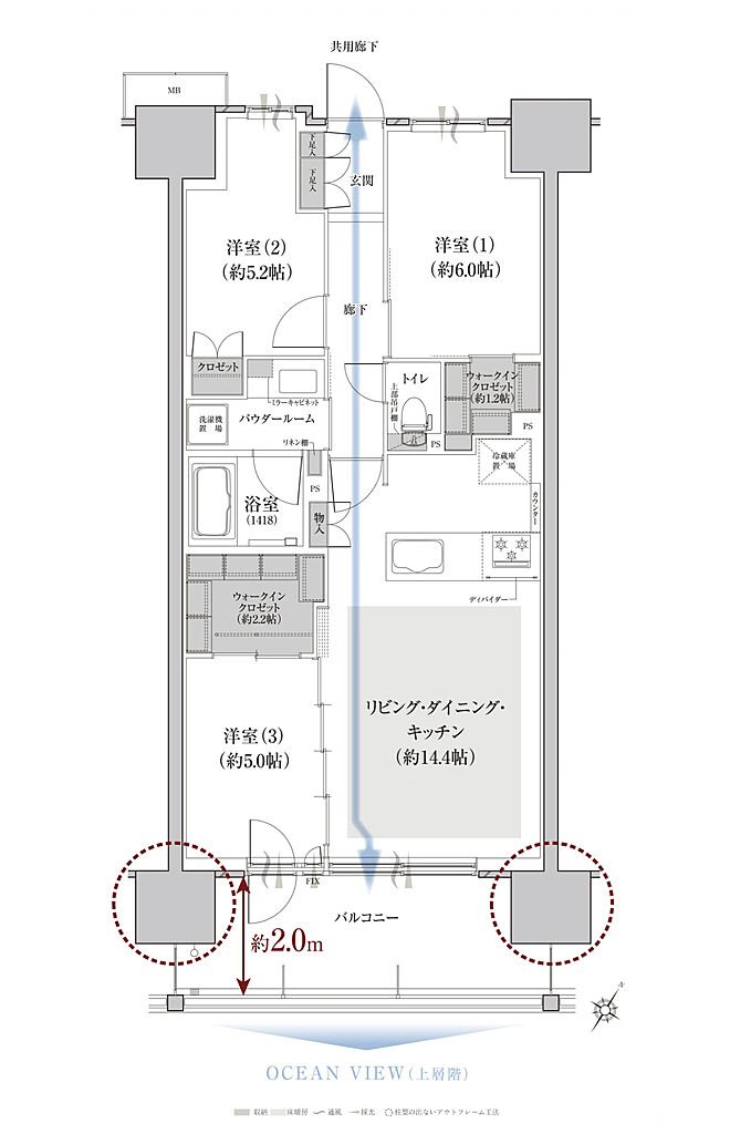 ファインセントラルシティ 間取り C1a