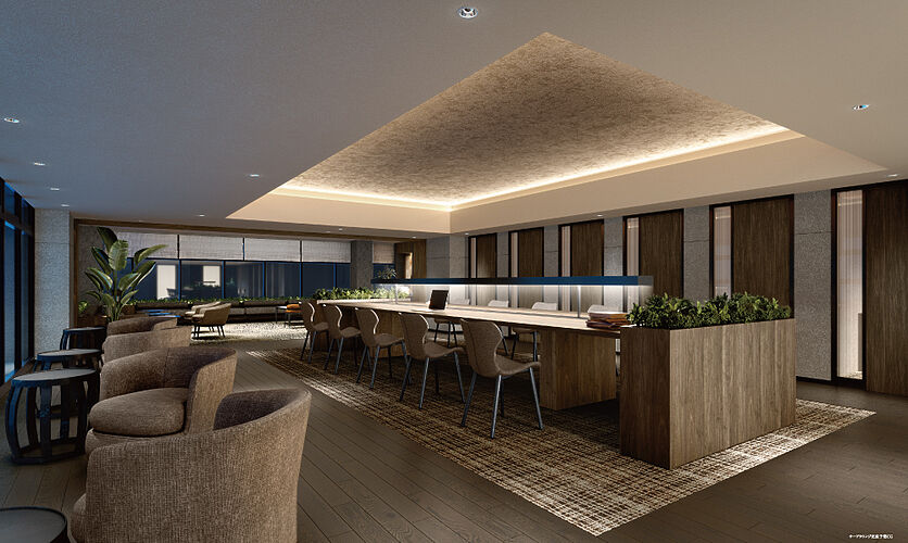 ザ・ファインタワー八王子 サードラウンジ完成予想CG