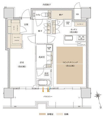 ザ・ファインタワー名古屋今池 間取り N-P