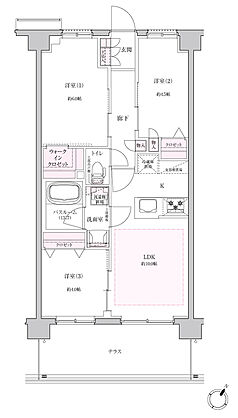 ブリシア大宮 氷川の杜 間取り Cg