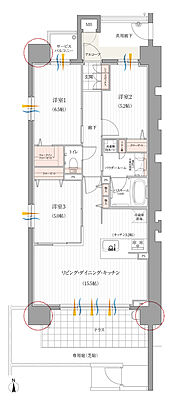 リフローレ名古屋岩塚EAST/WEST 間取り 【WEST】W-Ag