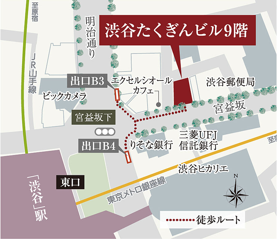 イノバス大井町：モデルルーム地図