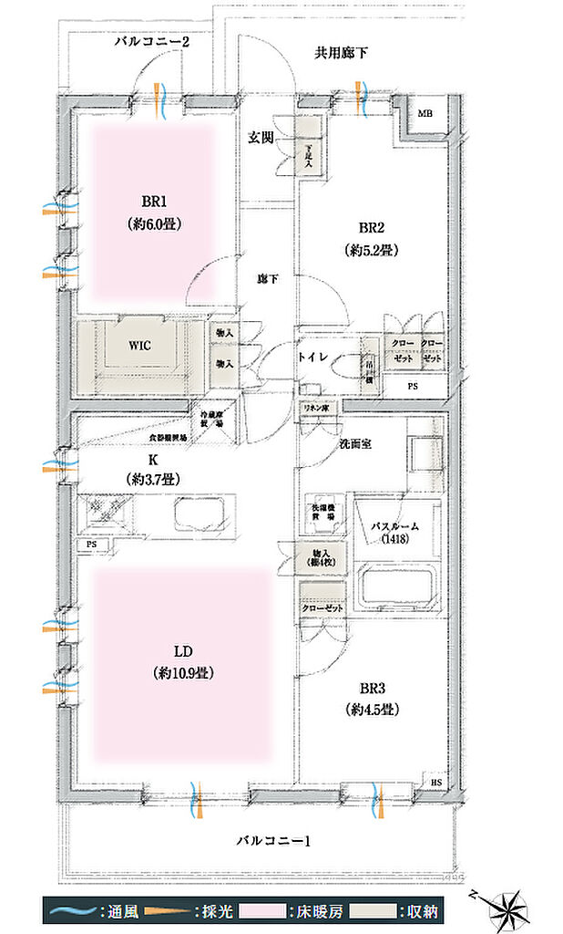 イノバス石神井公園 間取り A