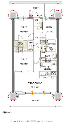 グランカサーレ京都西京極 間取り D