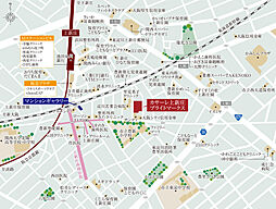 カサーレ上新庄ブライトマークス モデルルーム案内図