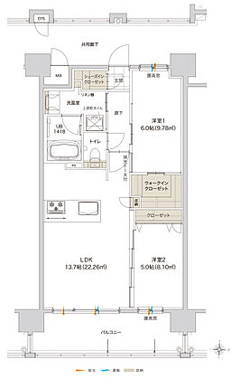 グリーンヒル金池ミッドタウンプレミアム 間取り D