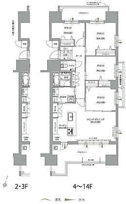 エンクレストガーデン福岡 間取り C7