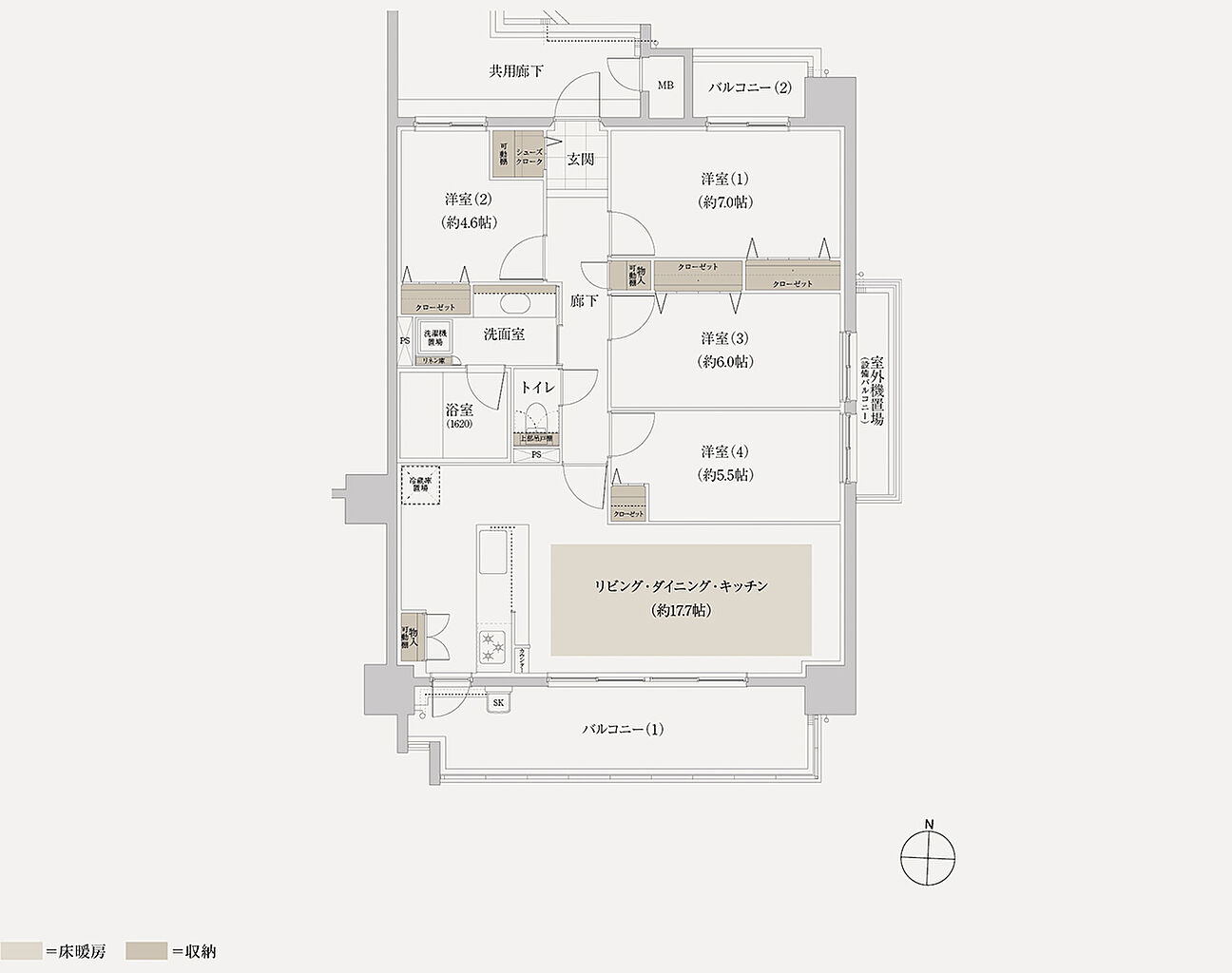 グランザ千種茶屋ヶ坂 間取り D