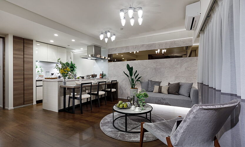 リナージュつくばみらい リビング・ダイニング