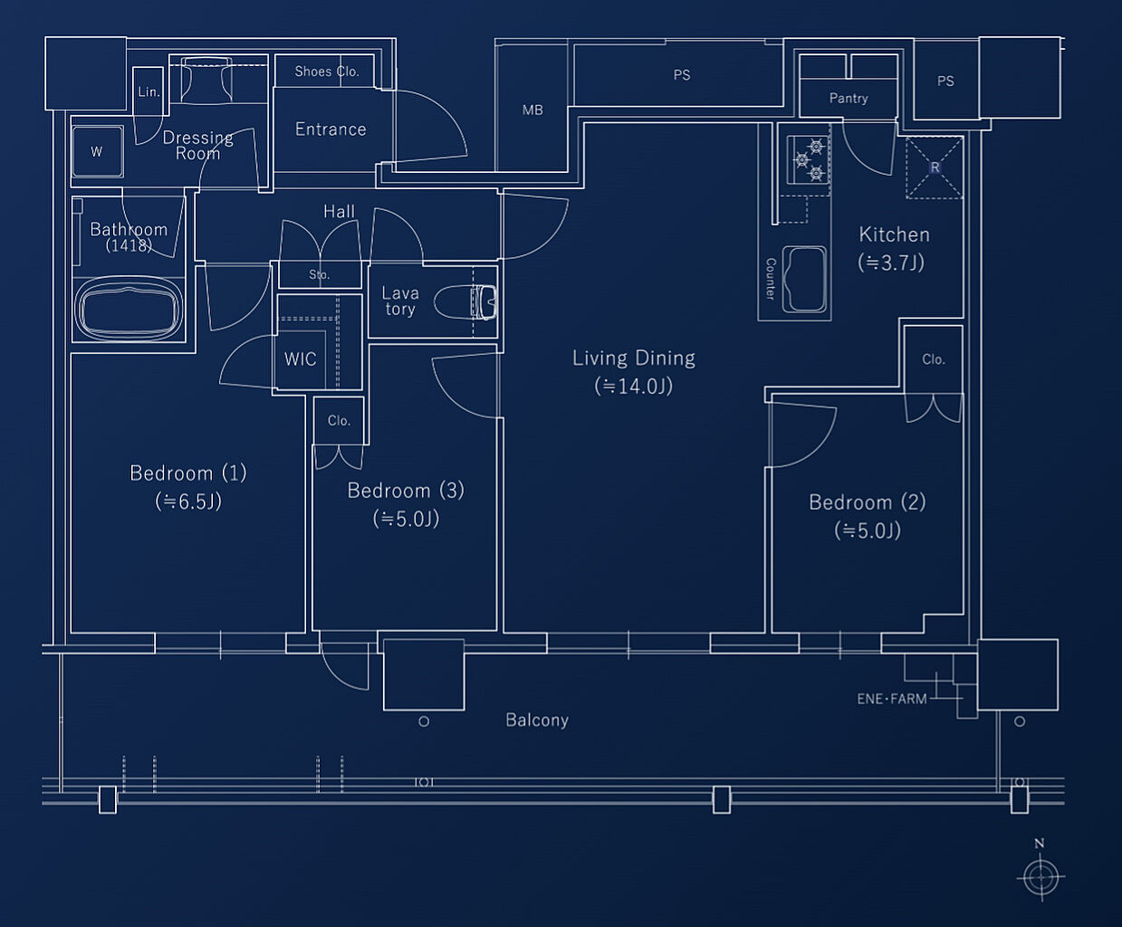 J.GRAN TOWER 京都向日町 間取り CC