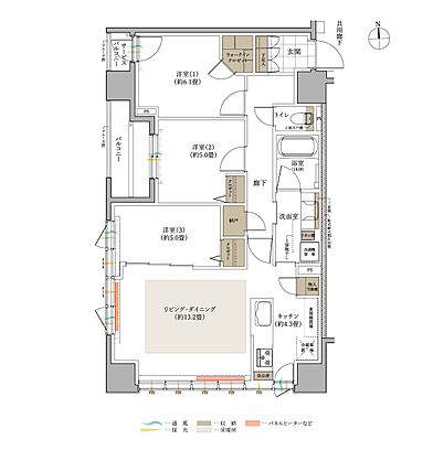 ワザック函館・五稜郭行啓通り 間取り A