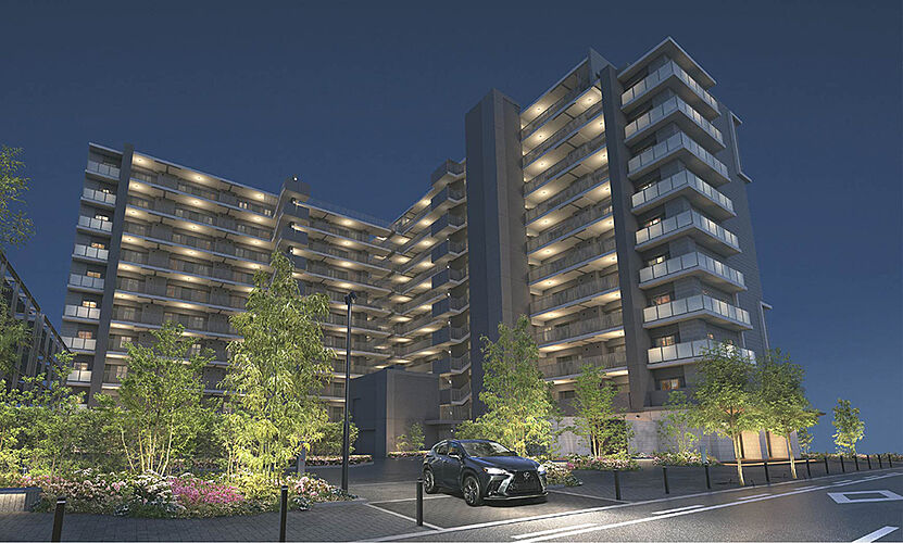 シーンズ関目高殿スクエアガーデン 外観完成予想CG