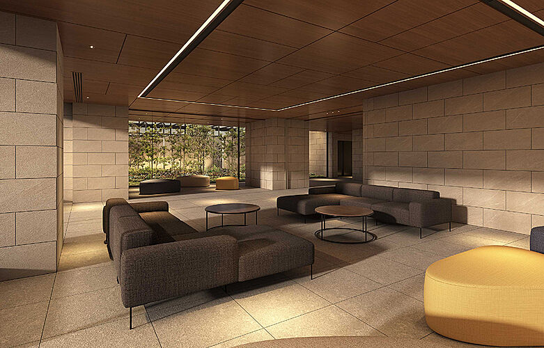 シーンズ関目高殿スクエアガーデン ラウンジ完成予想CG