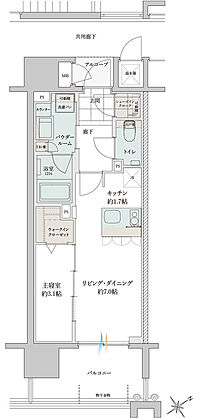 グランドオーク大分駅前リブレ 間取り F
