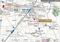 グランドオーク諏訪野町 モデルルーム案内図