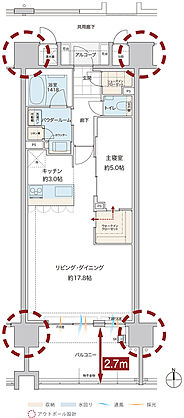 グランドオーク浦上テラス 間取り C【メニュープラン】