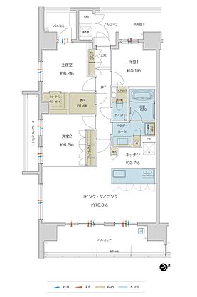 グランドオーク帯山 間取り A【Menu】