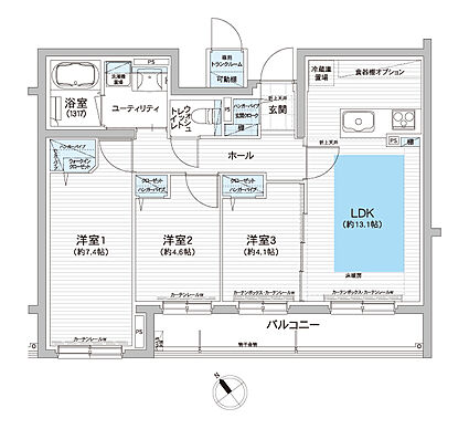 グランファーレ南郷13丁目駅前 間取り C