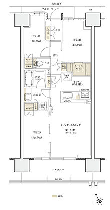 シエリアシティ大津におの浜 間取り BE