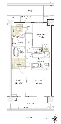 シエリア京都桂川 間取り D