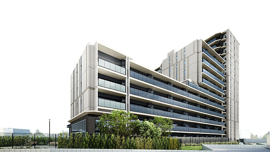 シエリア門真南駅前 外観完成予想CG