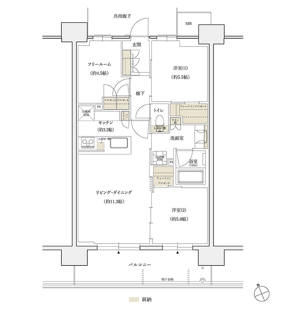 シエリア守口 間取り C