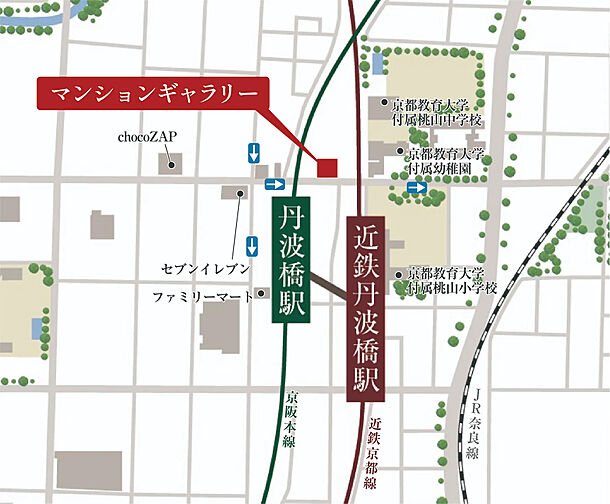 エステムコート伏見丹波橋 モデルルーム案内図