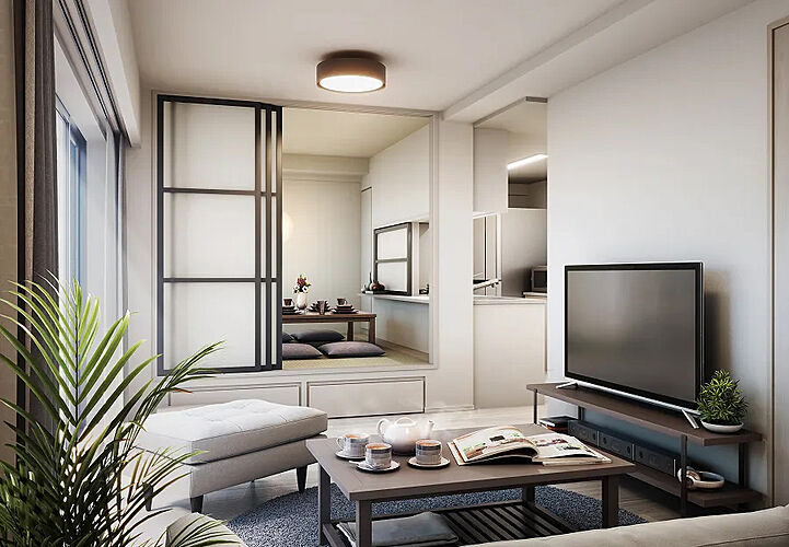 エステムコート伏見丹波橋 和ダイニング完成予想図