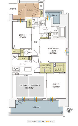 エステムコート三田 ザ・クラブハウス 間取り D