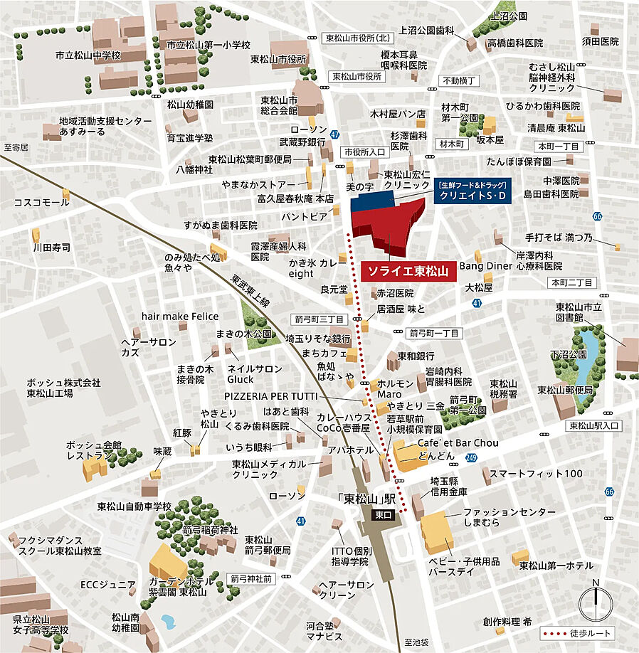 ソライエ東松山：案内図