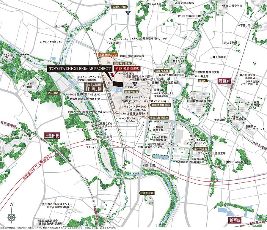 Tステージ 豊田四郷 レガリア EAST：案内図
