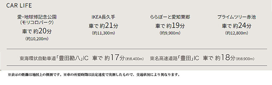 Tステージ豊田浄水：交通図