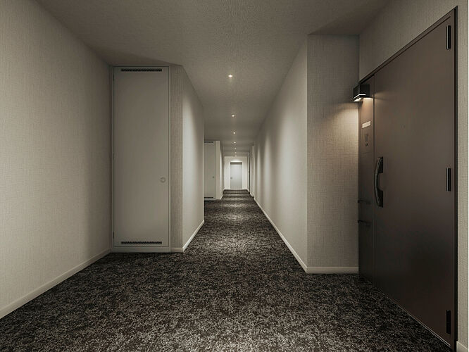 Tステージ フラッグス・ザ・トヨタ 内廊下設計