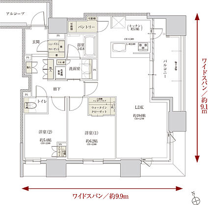 Tステージ フラッグス・ザ・トヨタ 間取り G
